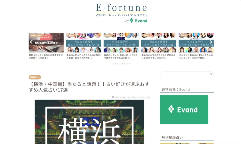 E-fortuneのスクリーンショット